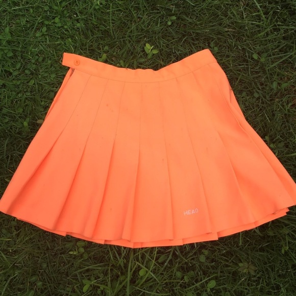 Neon orange tennis skirt Clearance